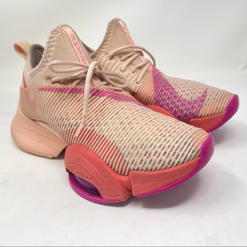 NIKE SUPERREP FLYPLATE AIR ZOOM PEACH/SALMON PINK RARE SNEAKERS Size 7